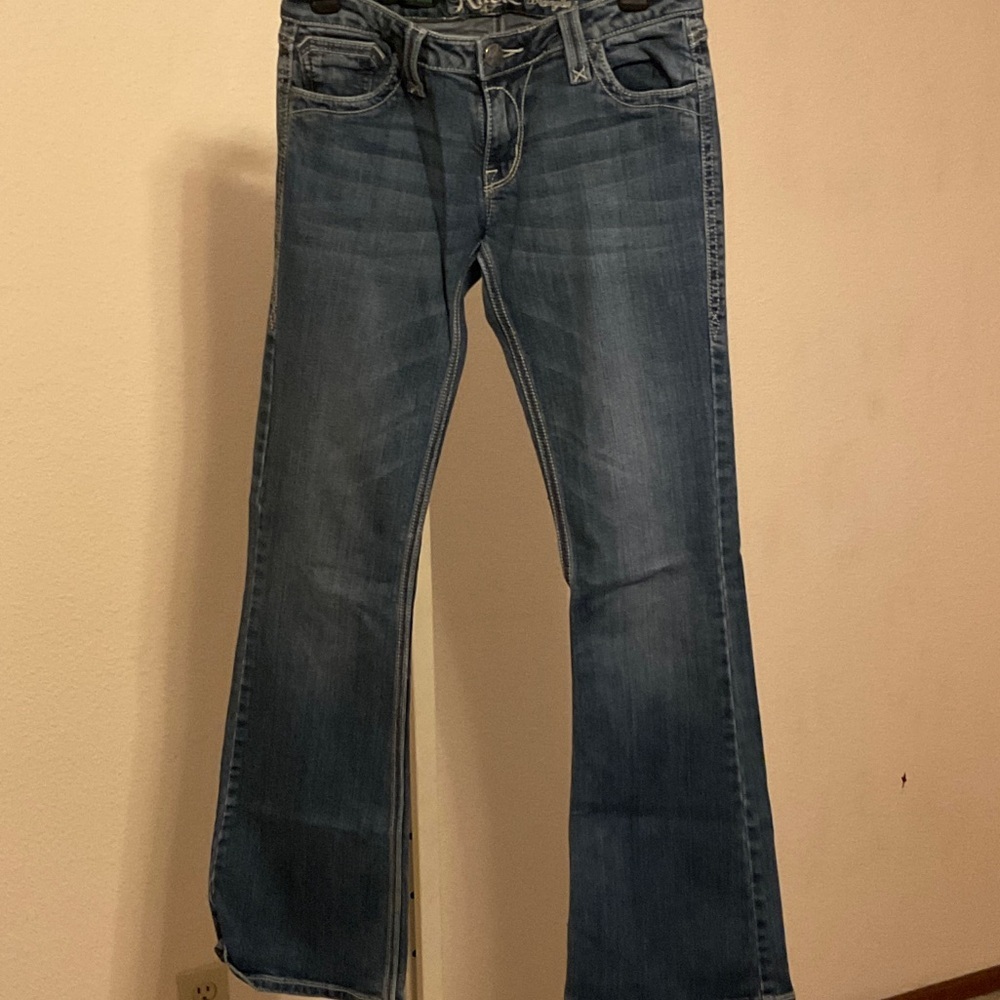 ROCK 47 by Wrangler‎ Women's Classic Blue Boot Cut Jeans